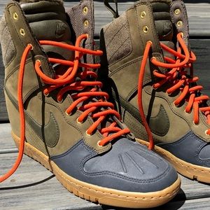Nike Hightop Wedge Sneakers size 9